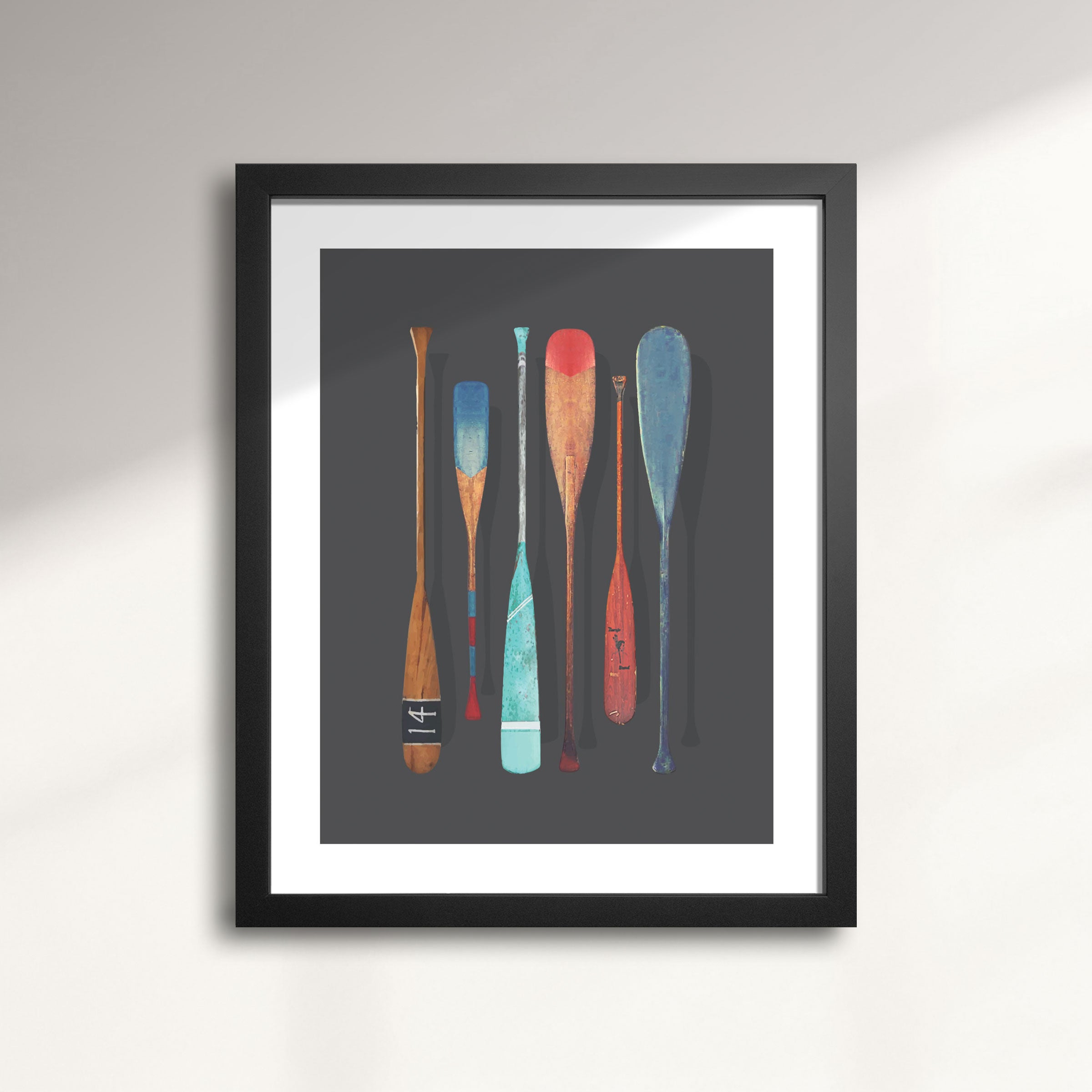 Cottage Art Print: Vintage Paddle Designs by ManMade Art – ManMade Art Inc.