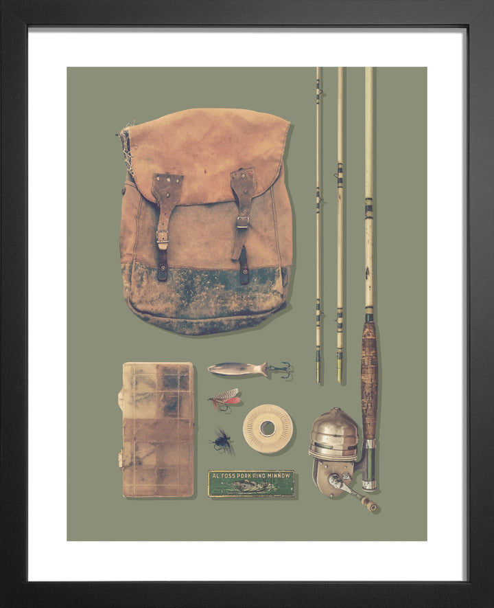 Vintage Fishing Kit wall art