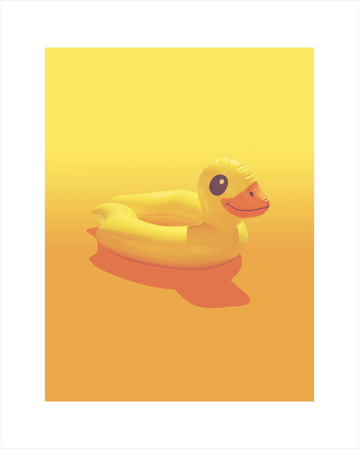 Lucky Ducky—Retro Inflatable Pool Toy