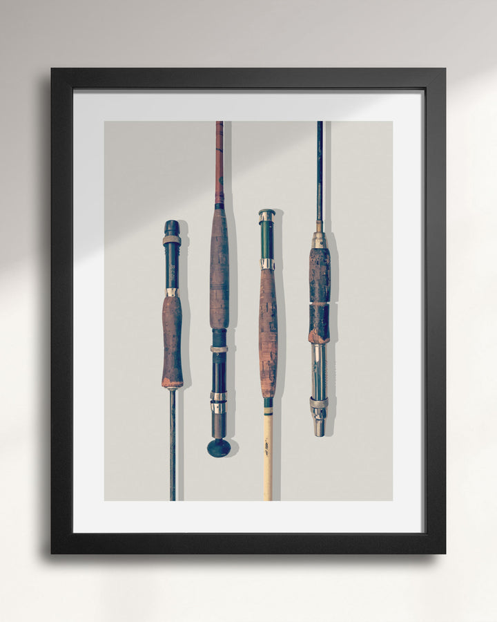 Vintage Fly Fishing Rods wall art