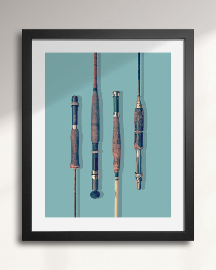 Vintage Fly Fishing Rods wall art