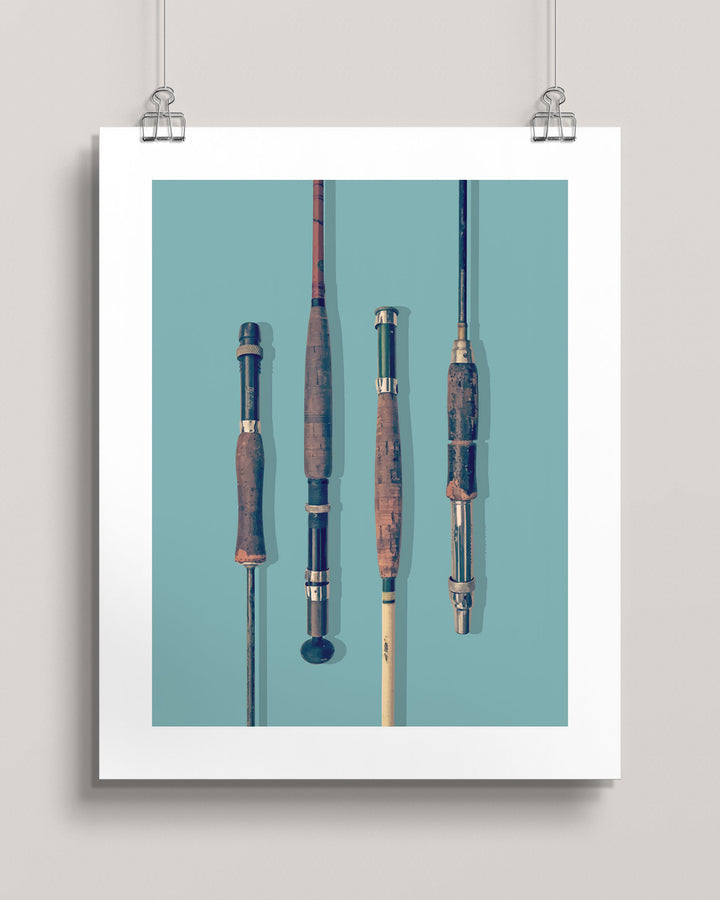 Vintage Fly Fishing Rods wall art