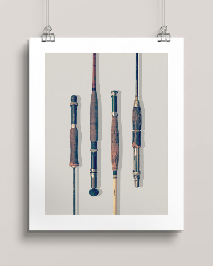 Vintage Fly Fishing Rods wall art