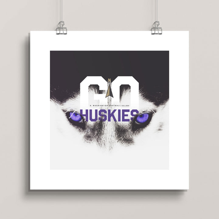 Washington Huskies Pride wall art print