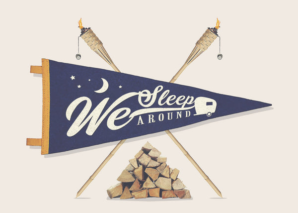 Greeting Card: We Sleep Around