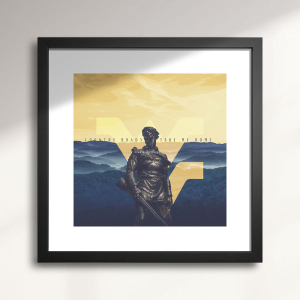 West Virginia "Take Me Home" wall art print