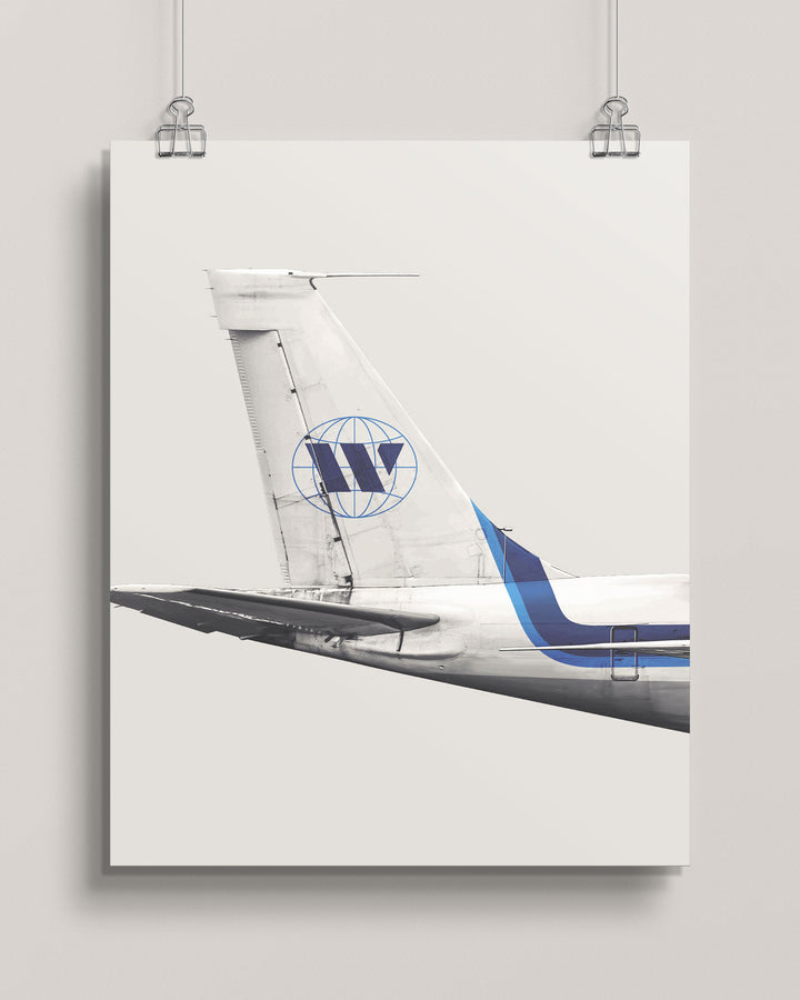 Worldways Canada Boeing 707 Tail Livery wall art print