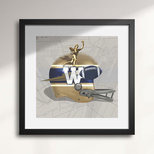 Winnipeg Blue Bombers-Inspired Vintage CFLFootball wall art print