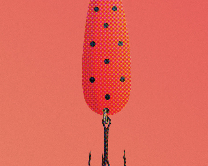 'Lucky Strike' Fishing Lure wall art