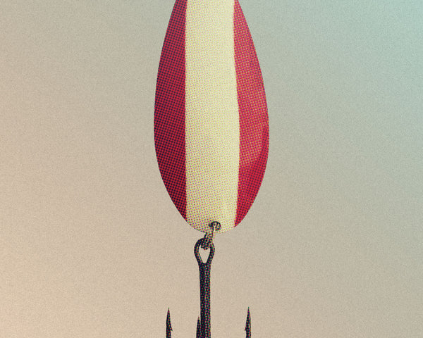 'The Red Devil' Fishing Lure wall art