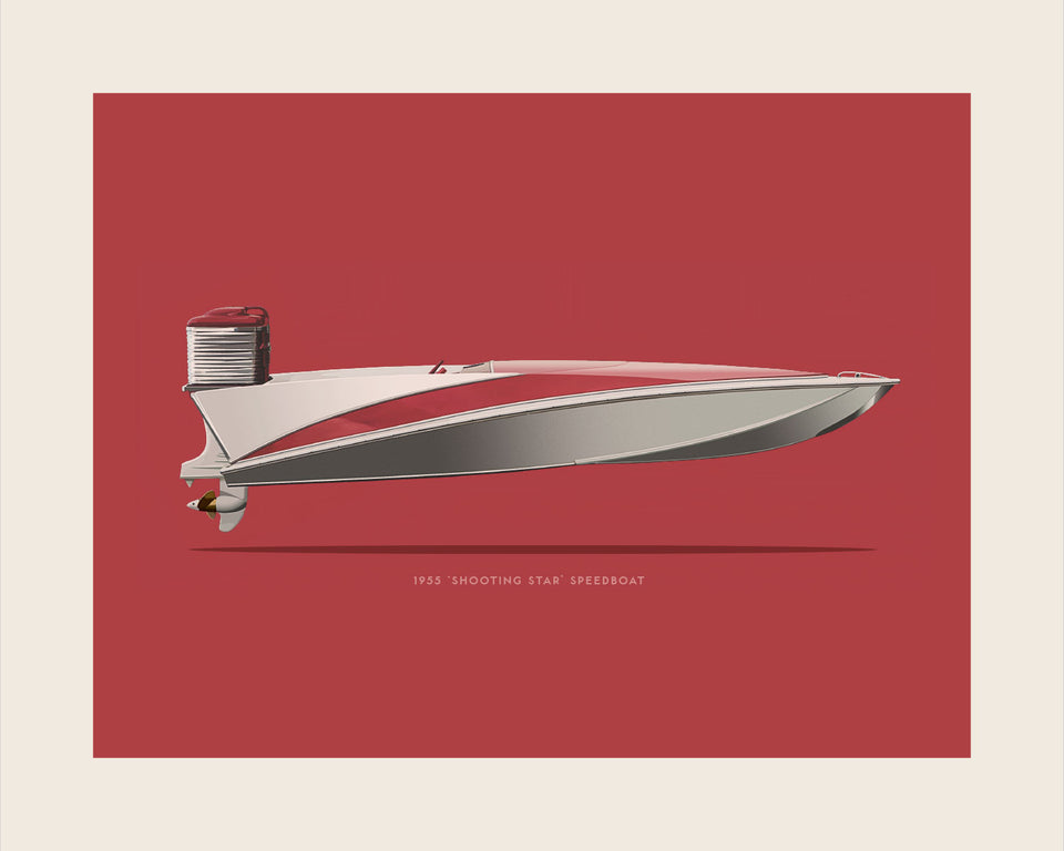 1950s Vintage 'Shooting Star' Speedboat