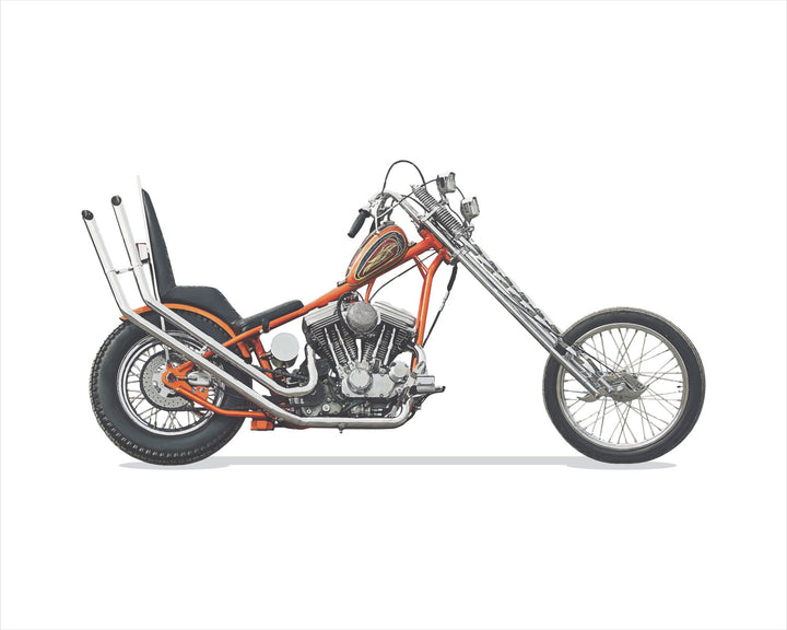 1970 Harley-Davidson Chopper Art Print by ManMade Art – ManMade