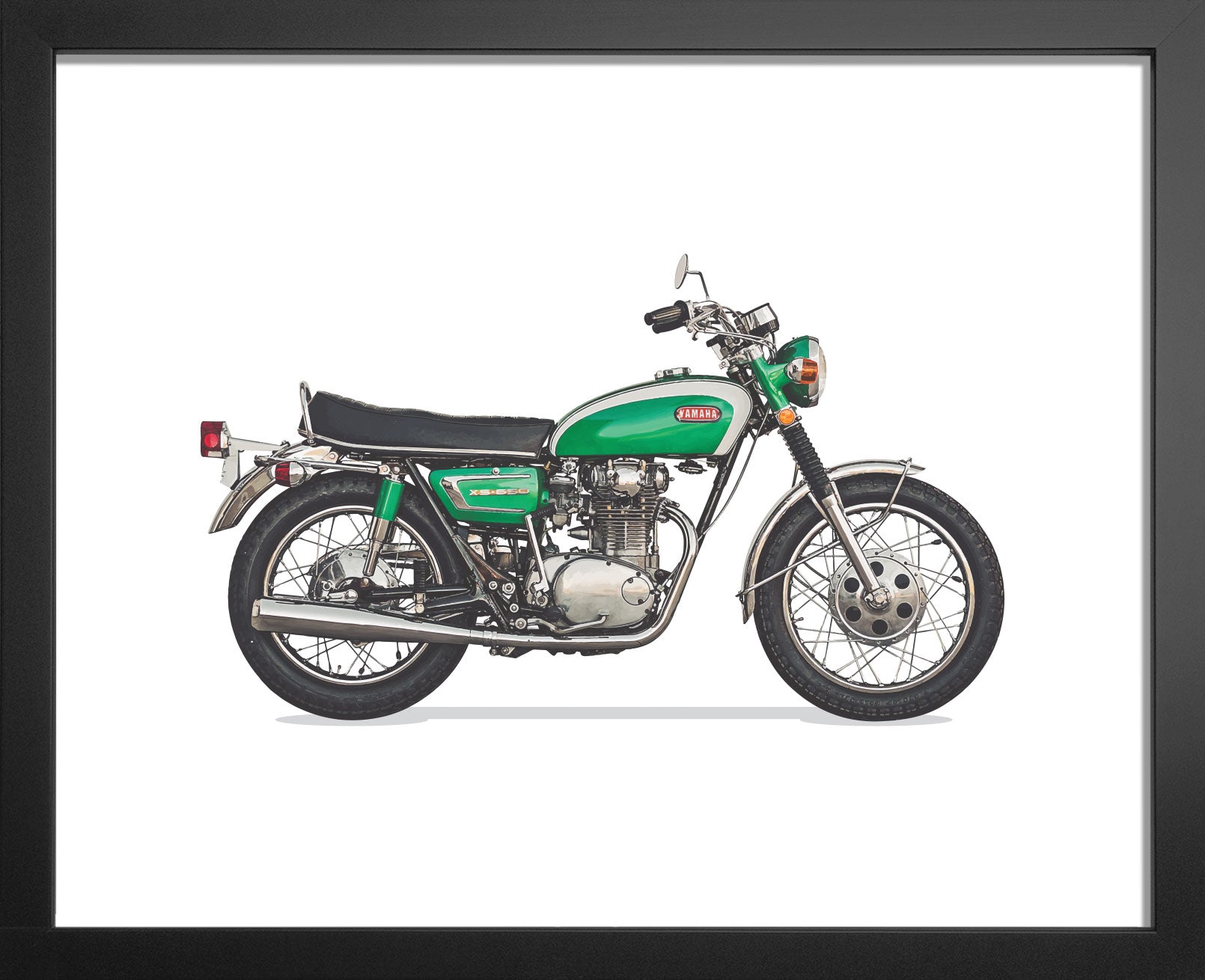 1970 Yamaha XS650 Art Print by ManMade Art – ManMade Art Inc.
