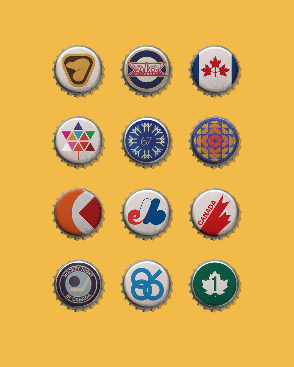 Retro Logo Beer Caps