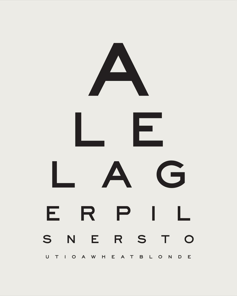 'Beer Goggles Eye Chart'