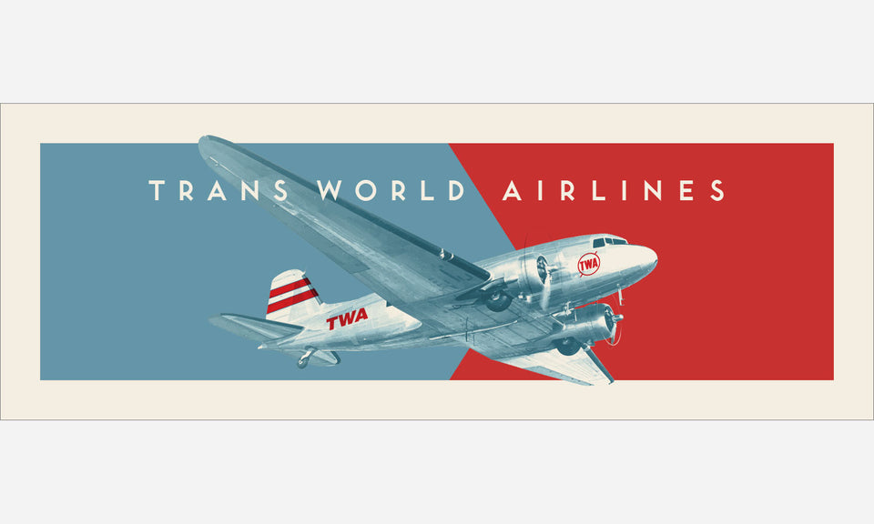 Douglas DC-3: Vintage TWA Ticket