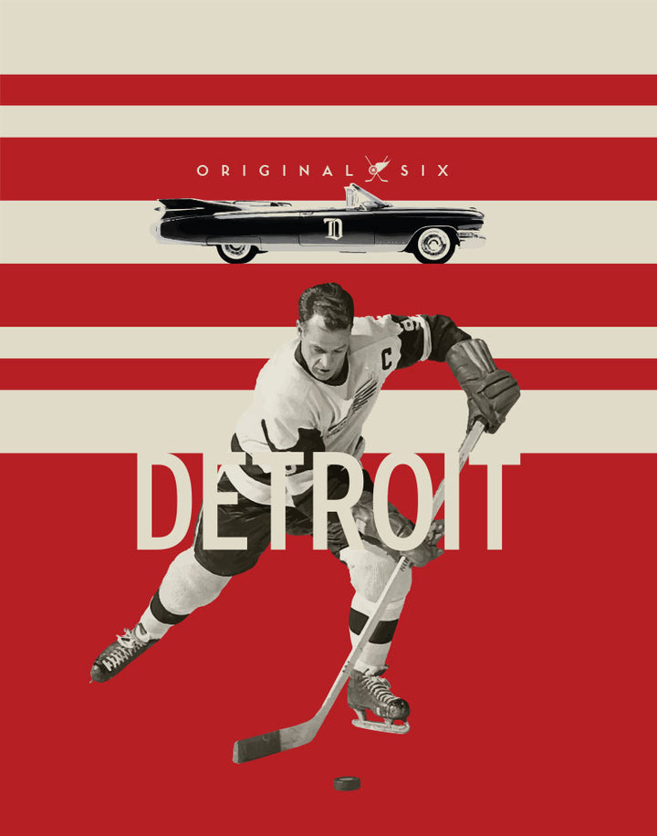 Greeting Card: NHL Original Six-Detroit Red Wings