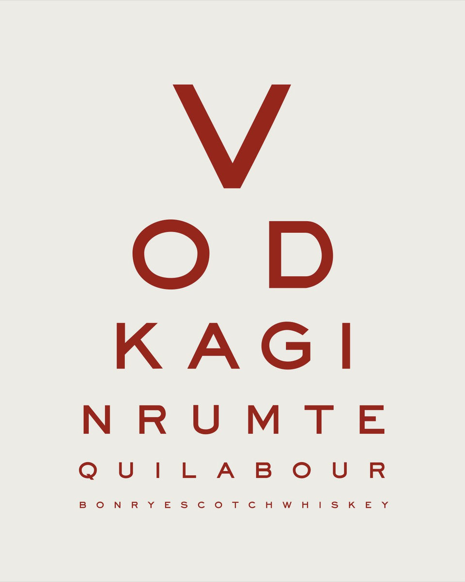 'Liquor Goggles' Eye Chart