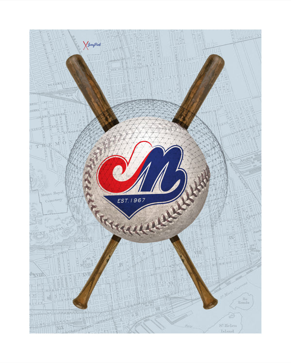 Montréal Expos-Inspired Baseball