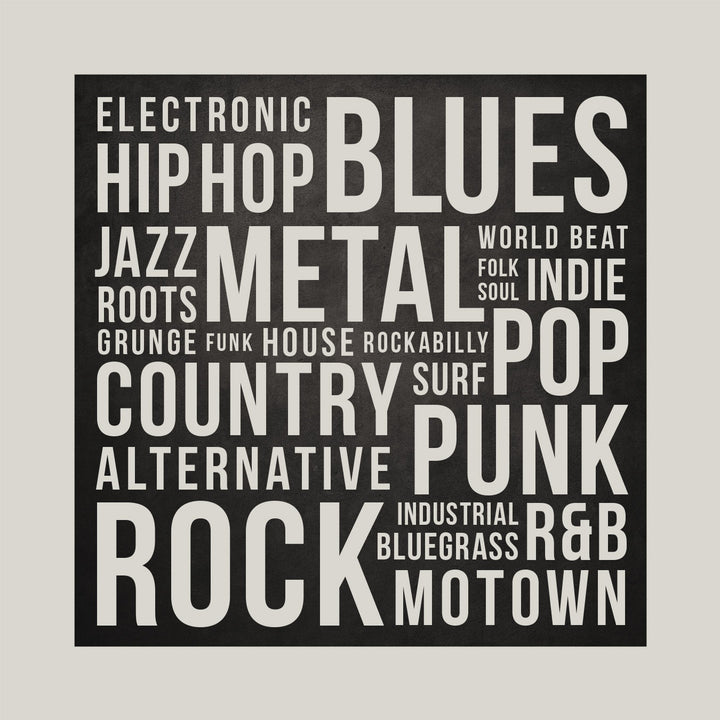 Music Genres Art Print