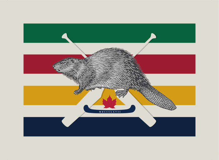 Greeting Card: 1867 Hudson Bay Beaver