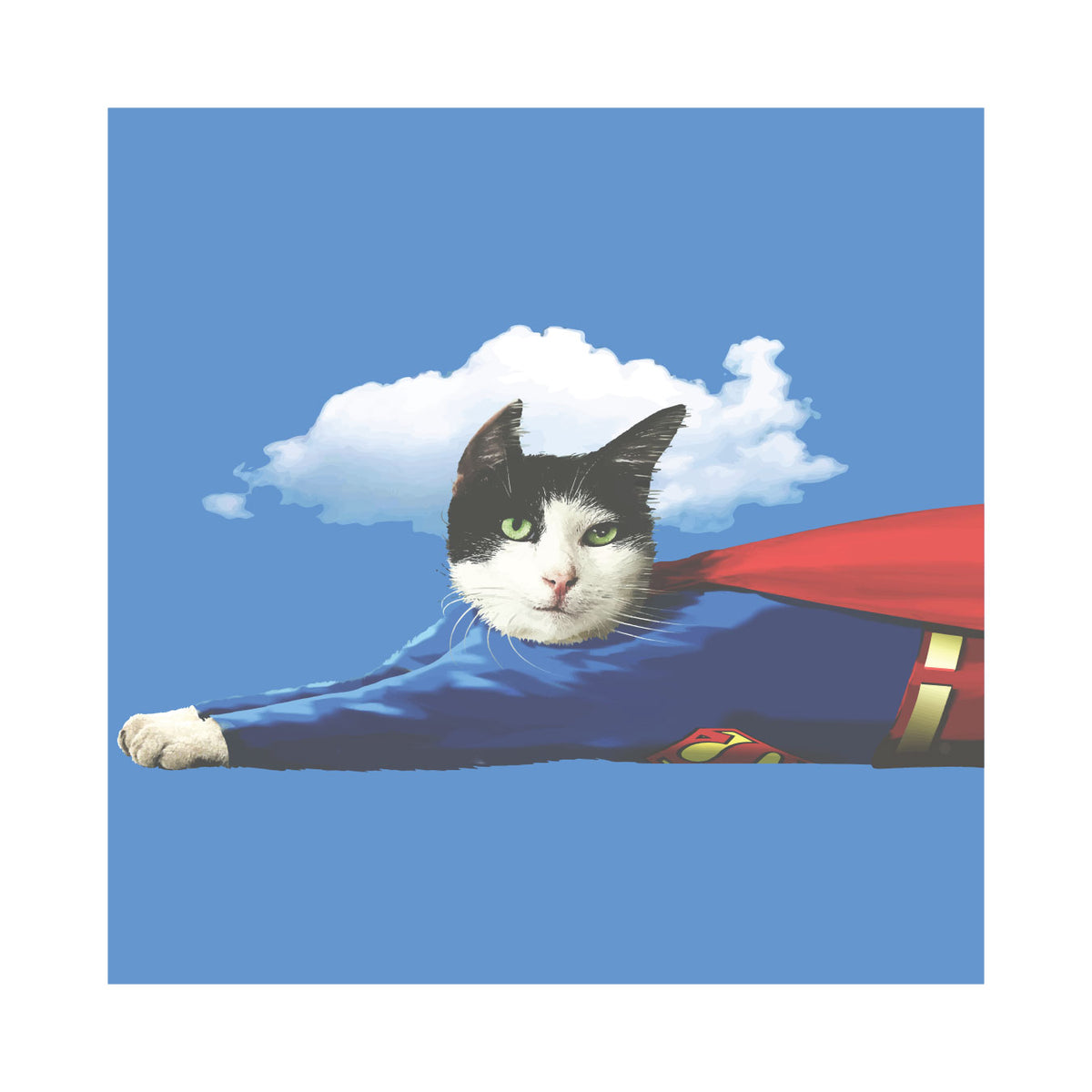 Super Cat Art Print by ManMade Art – ManMade Art Inc