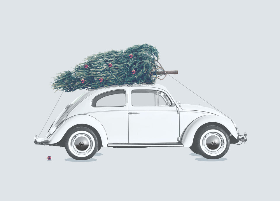 Greeting Card: '66 Christmas Beetle
