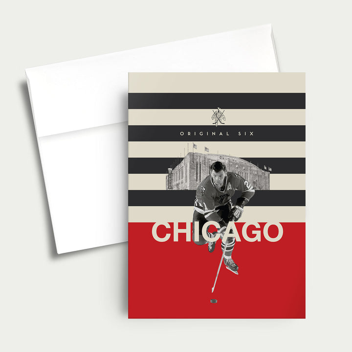 Greeting Card: NHL Original Six-Chicago Black Hawks