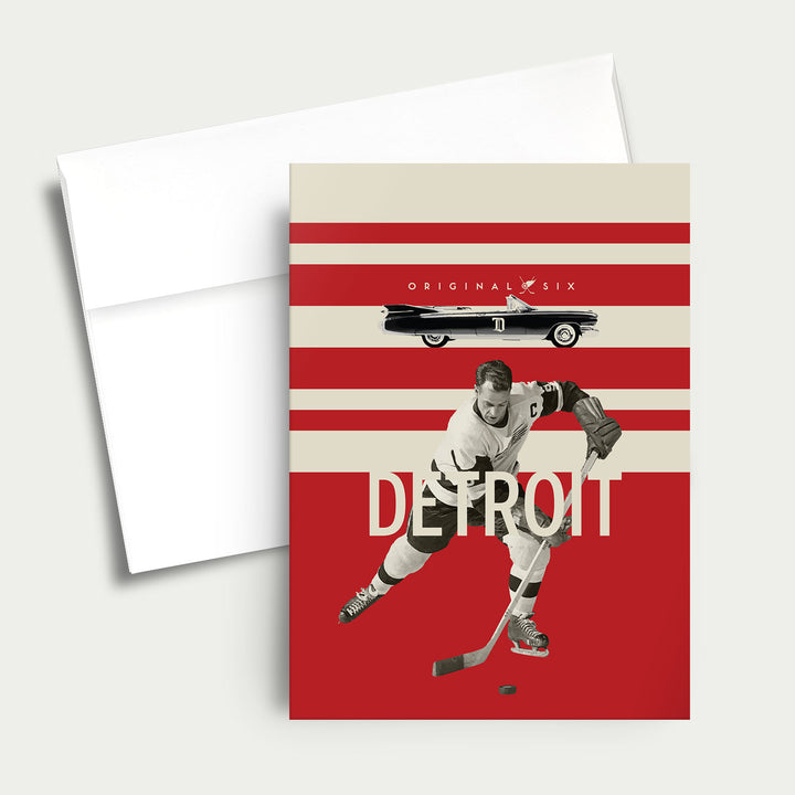 Greeting Card: NHL Original Six-Detroit Red Wings