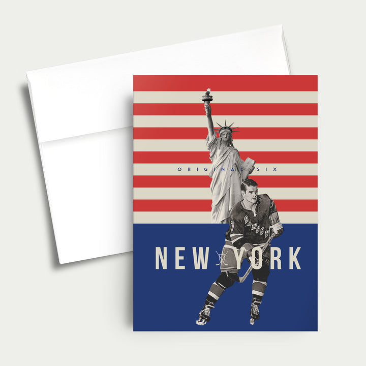 Greeting Card: NHL Original Six-New York Rangers